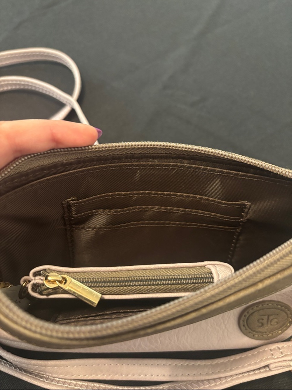 Save The Girls Clutch with Touch Phone Window Screen and Coin Purse - Picture 4 of 5
